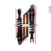 Juego Amortiguadores de Gas Ajustables Universales para Motoneta - Imagen 7